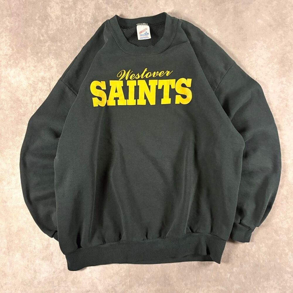 vintage 90s westover saints school made in usa crewneck